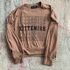 Kittenish lightweight sweater.